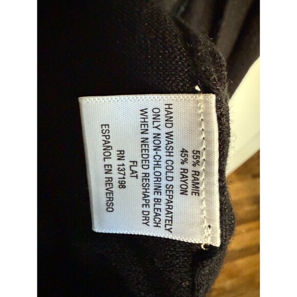 Thalia Sodi Women's Lurex Duster Cardigan Black Size X-Large Lightweight Open - Picture 4 of 6